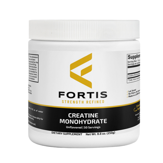 FORTIS Creatine Monohydrate – 5g | 50 Servings | Unflavored
